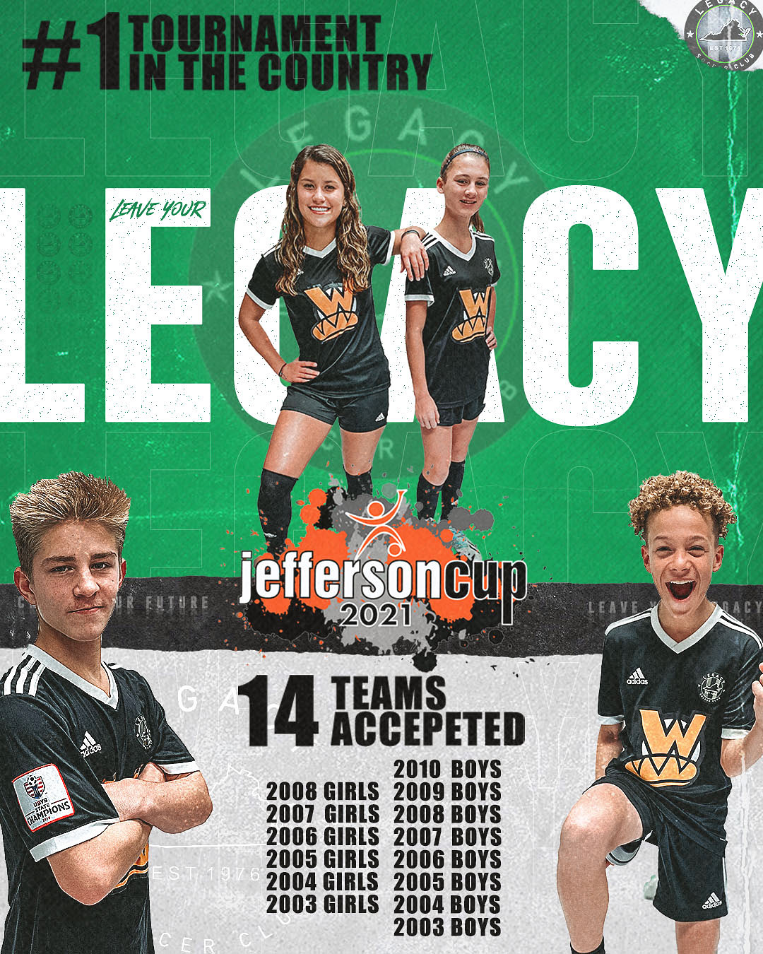 14 Teams Accepted into Jeff Cup