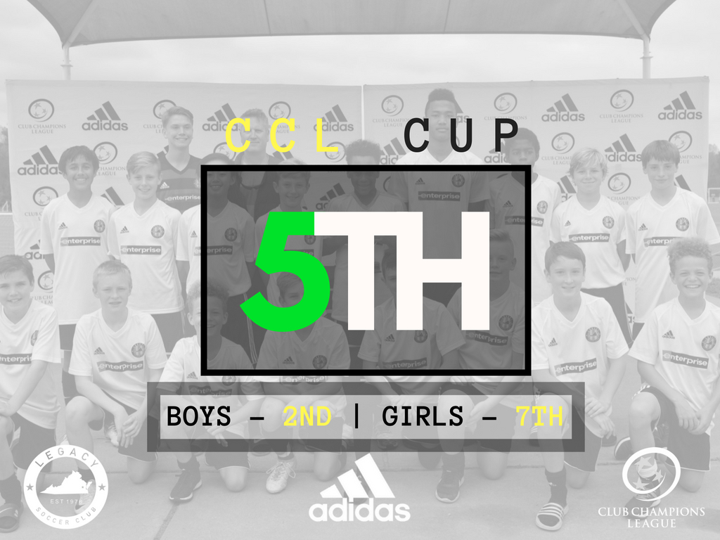 Legacy Finishes Top 5 in Overall Club Standings